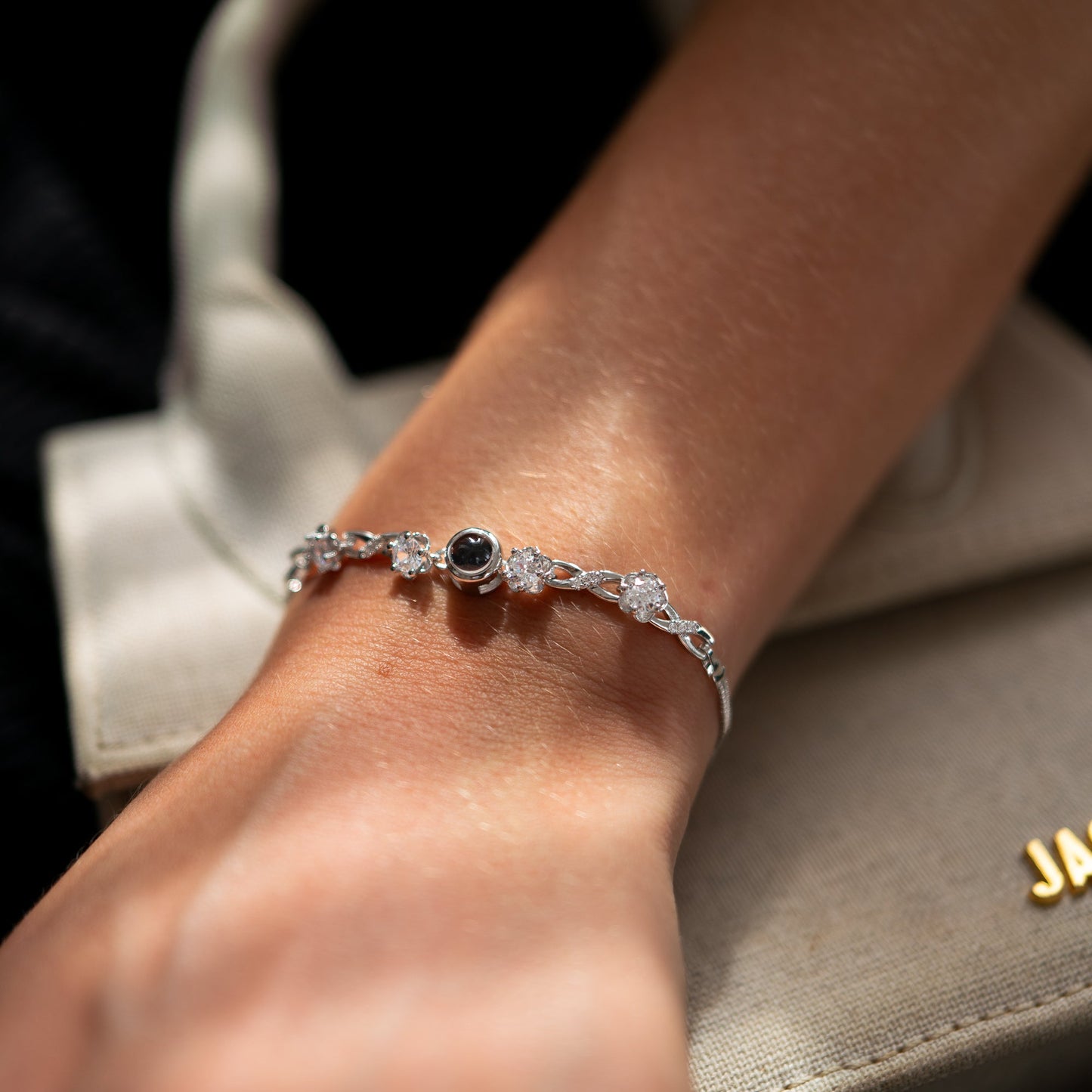 Pulsera con foto personalizada - Amor eterno