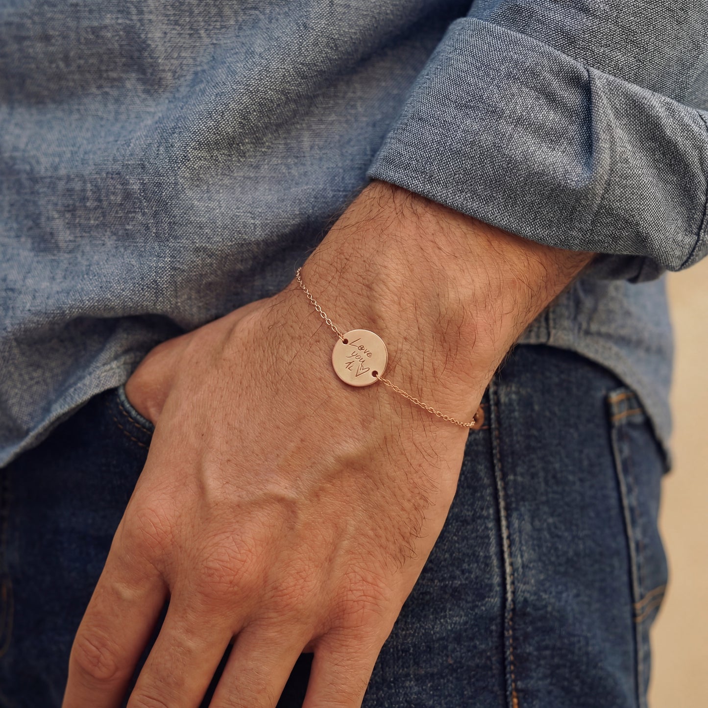 Pulsera personalizada con tu propia escritura/dibujo.
