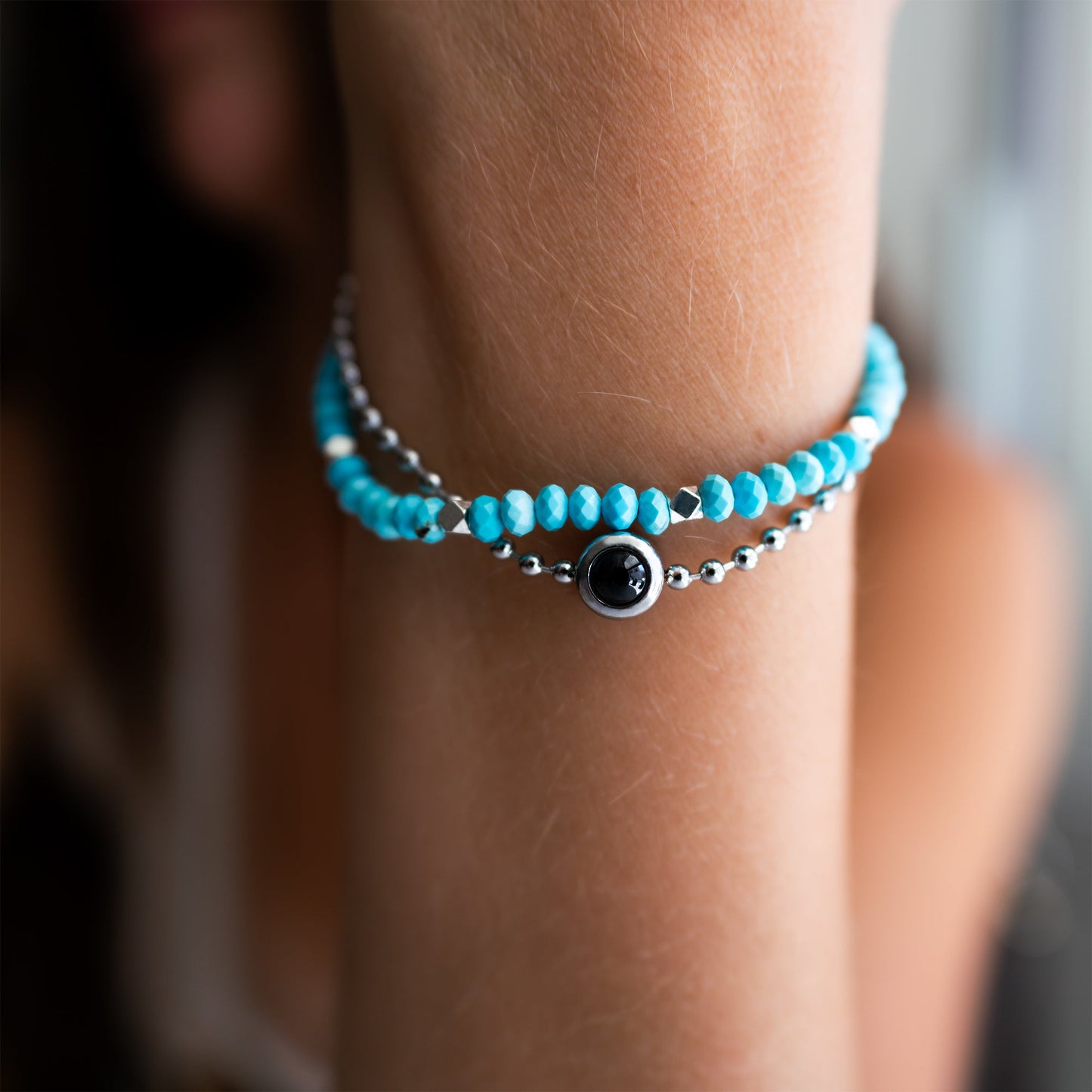 Pulsera con foto personalizada - Cristal