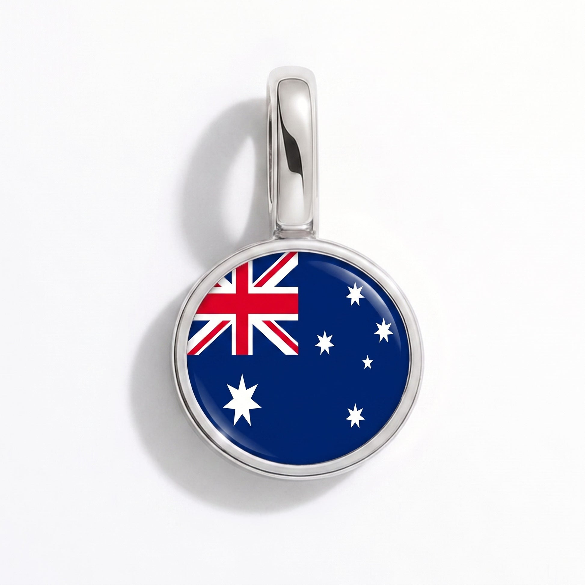 Charm bandera Australia – redonda plata