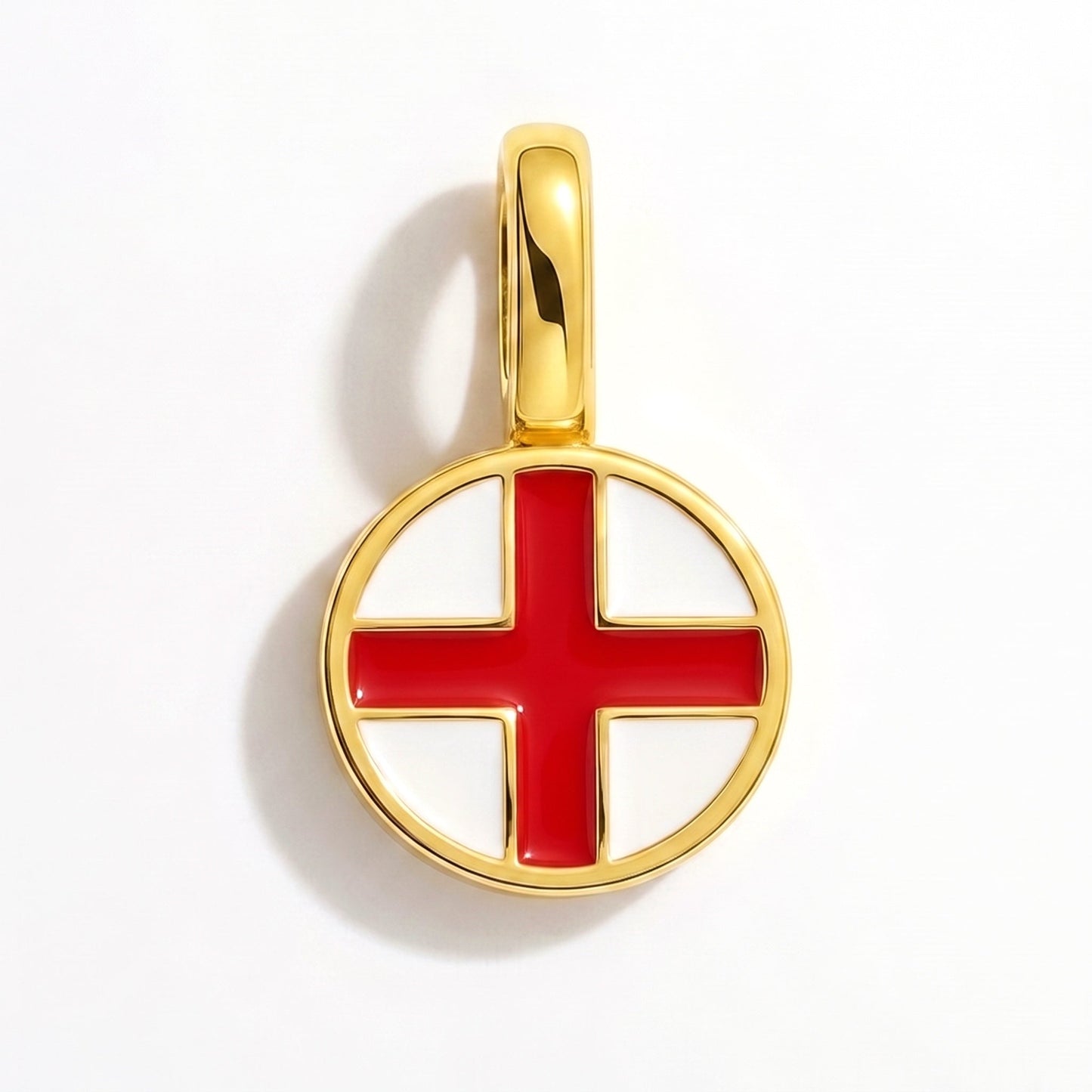 Charm bandera Inglaterra – rectangular oro