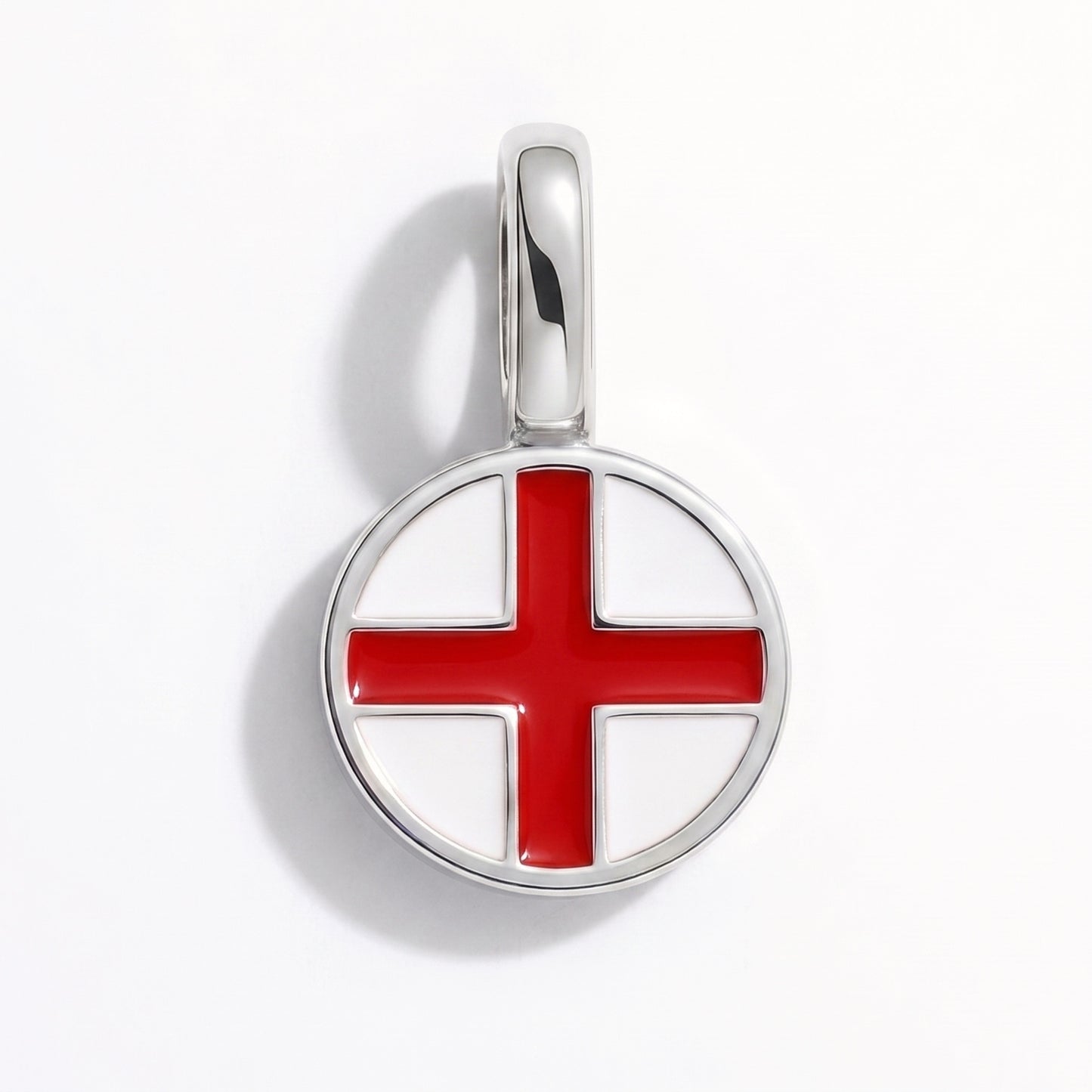 Charm bandera Inglaterra – redonda plata