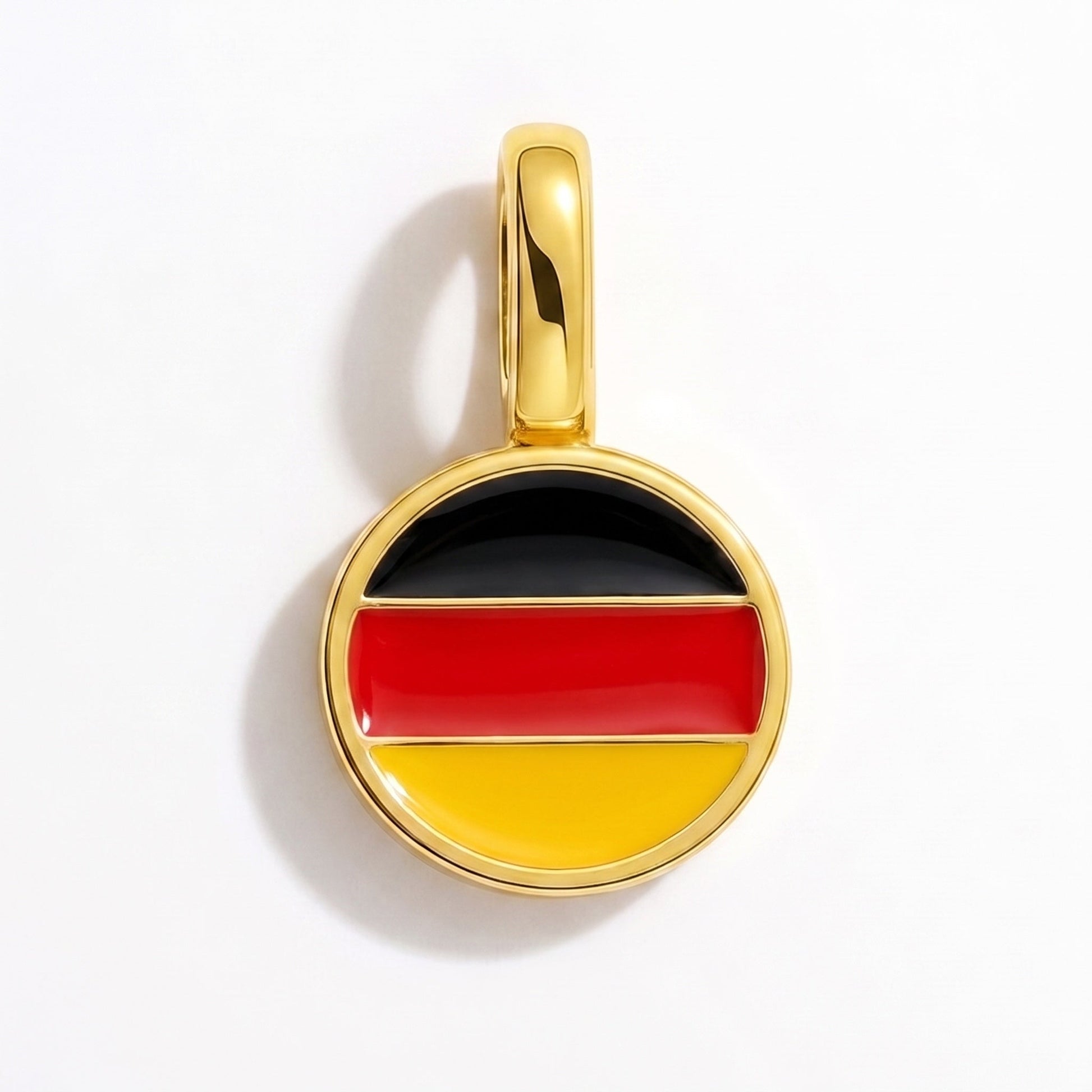 Charm bandera Alemania – rectangular oro