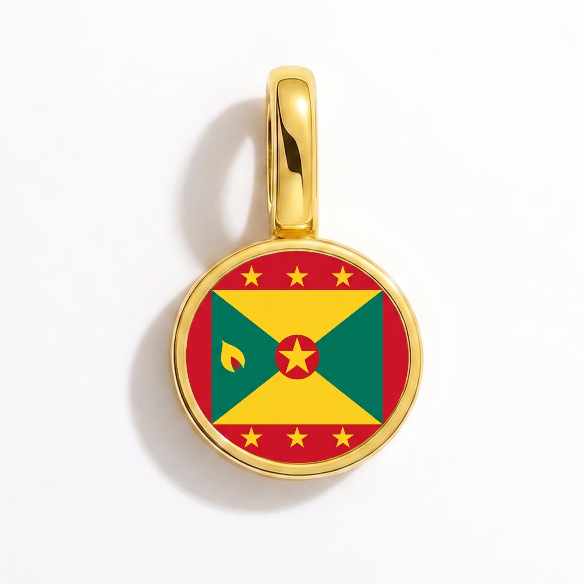 Charm bandera Granada – redonda oro