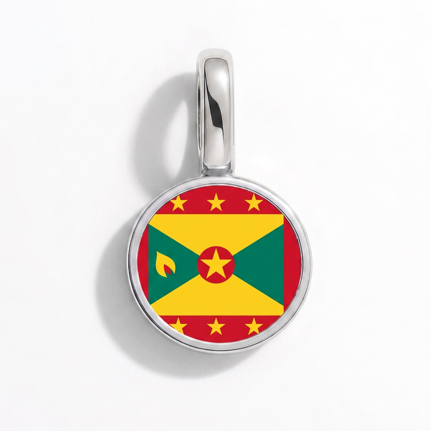 Charm bandera Granada – redonda plata