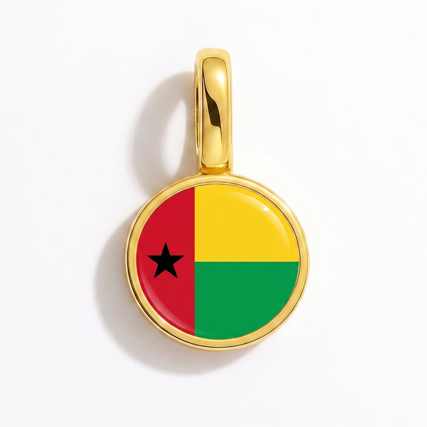 Charm bandera Guinea-Bisáu – redonda oro