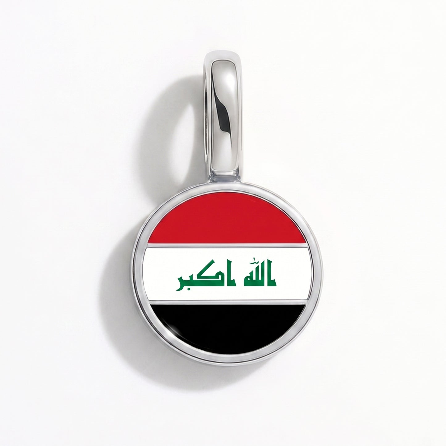 Charm bandera Irak – redonda plata
