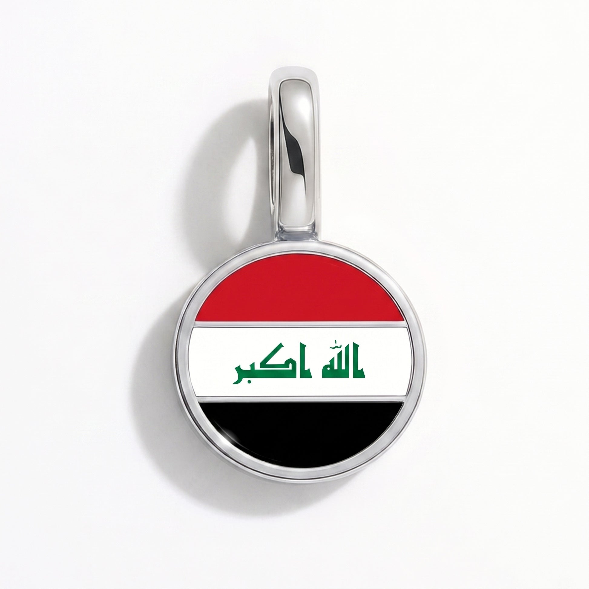 Charm bandera Irak – redonda plata