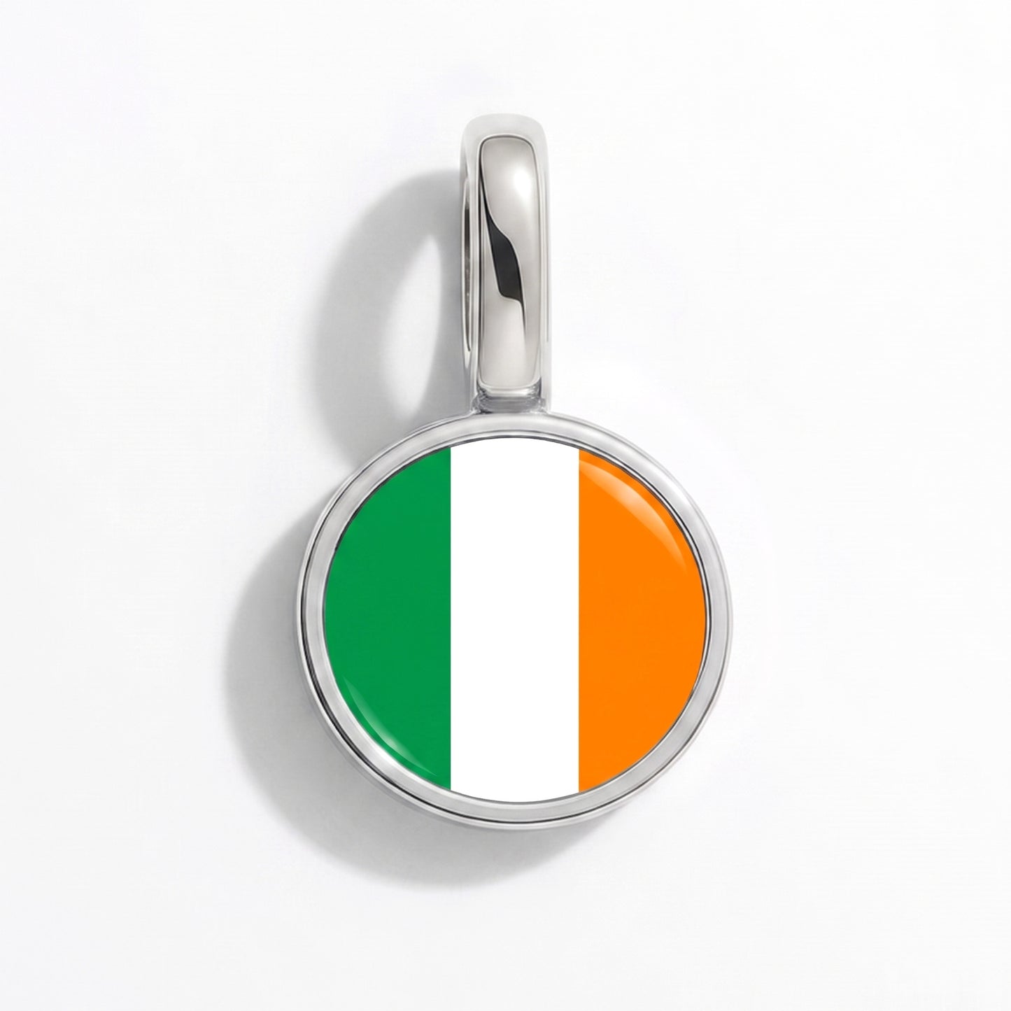 Charm bandera Irlanda – redonda plata