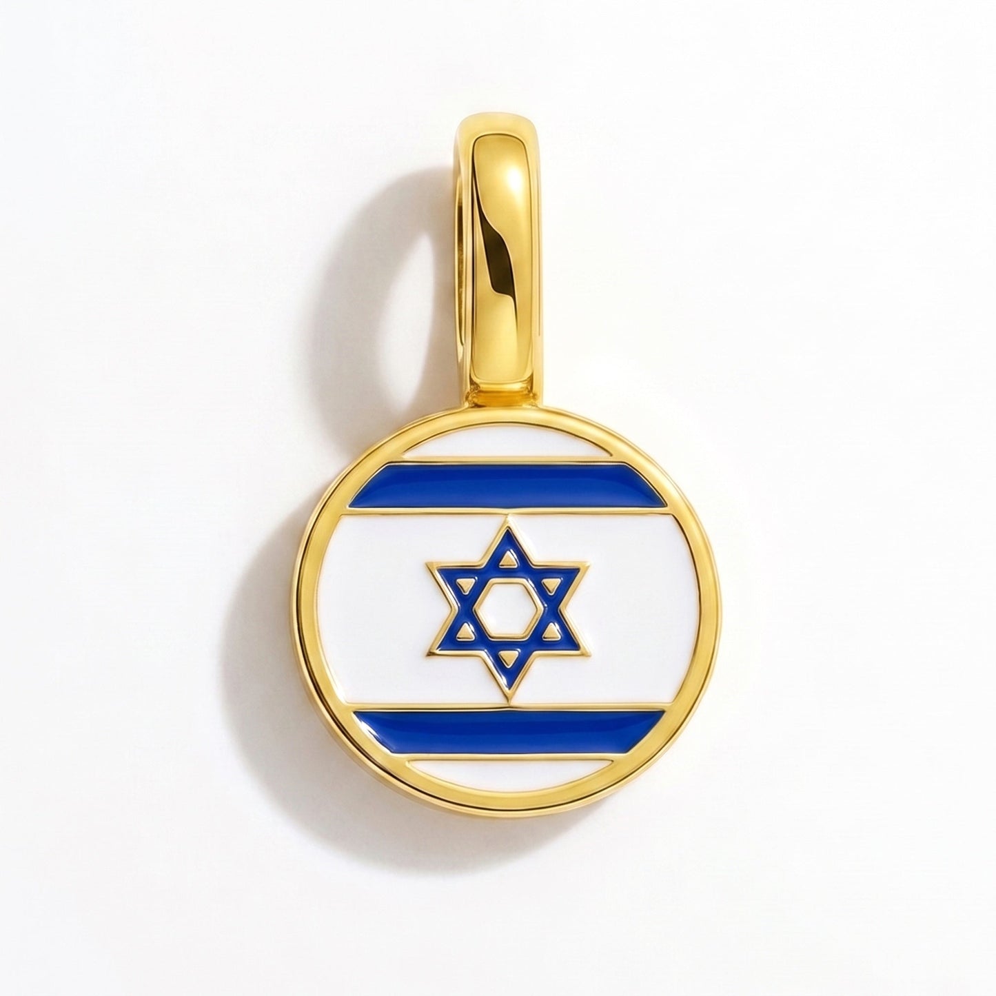 Charm bandera Israel – rectangular oro
