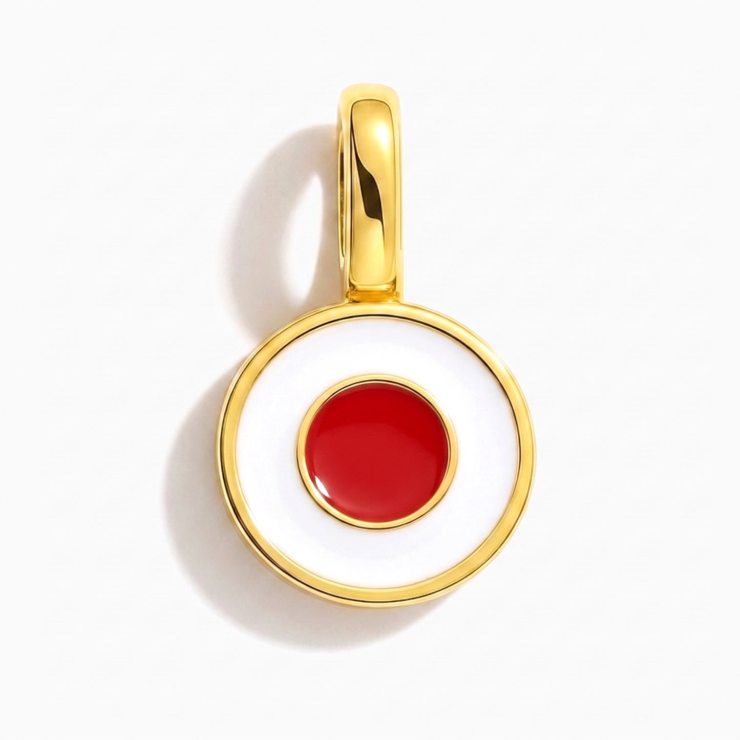 Charm bandera Japón – redonda oro