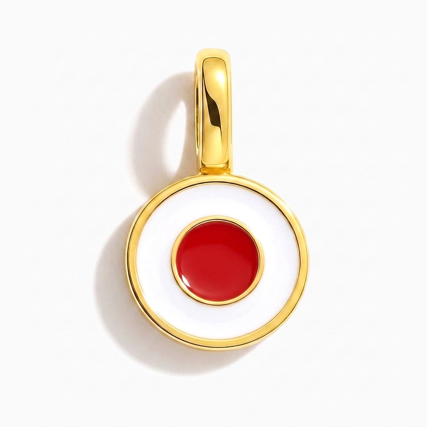 Charm bandera Japón – rectangular oro