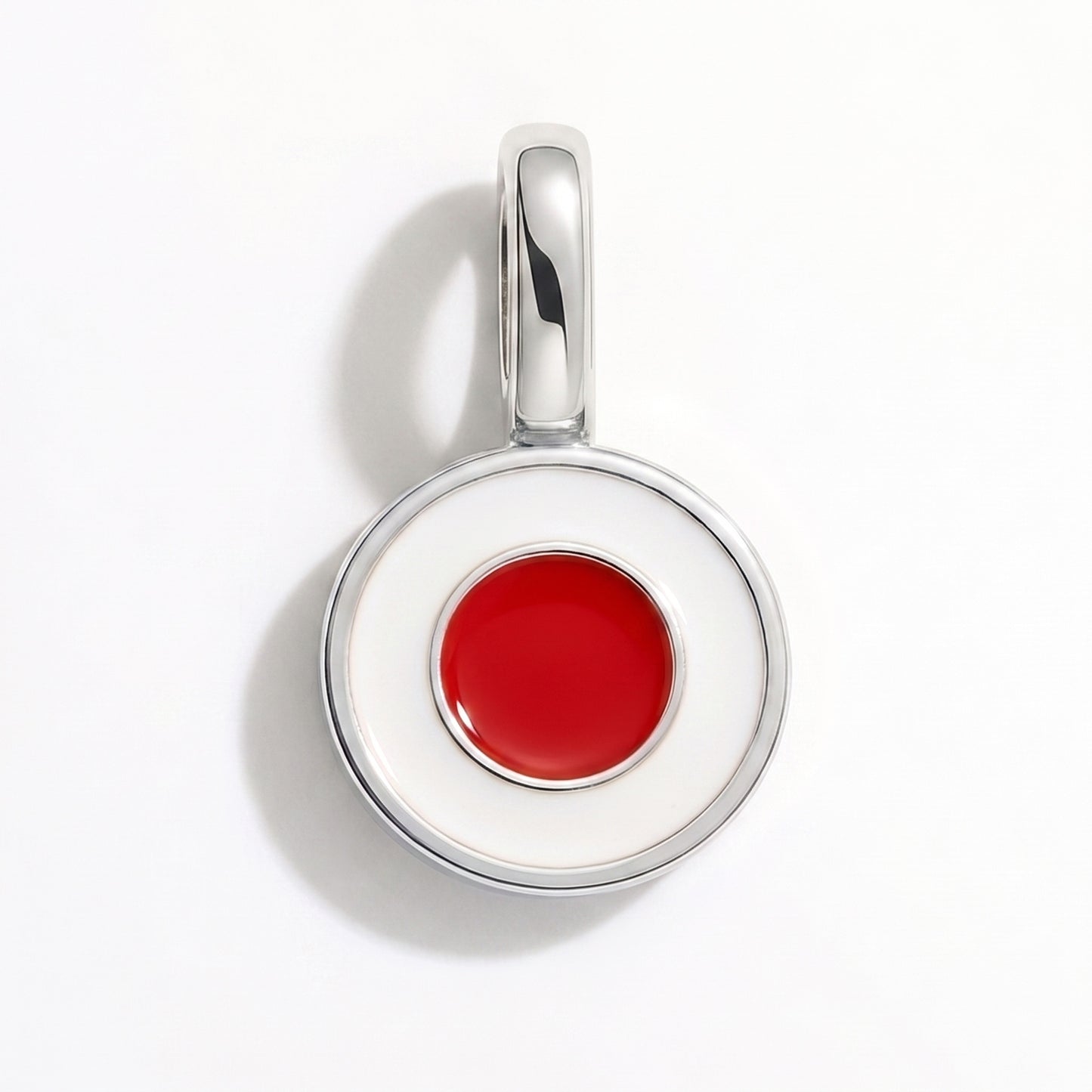 Charm bandera Japón – redonda plata