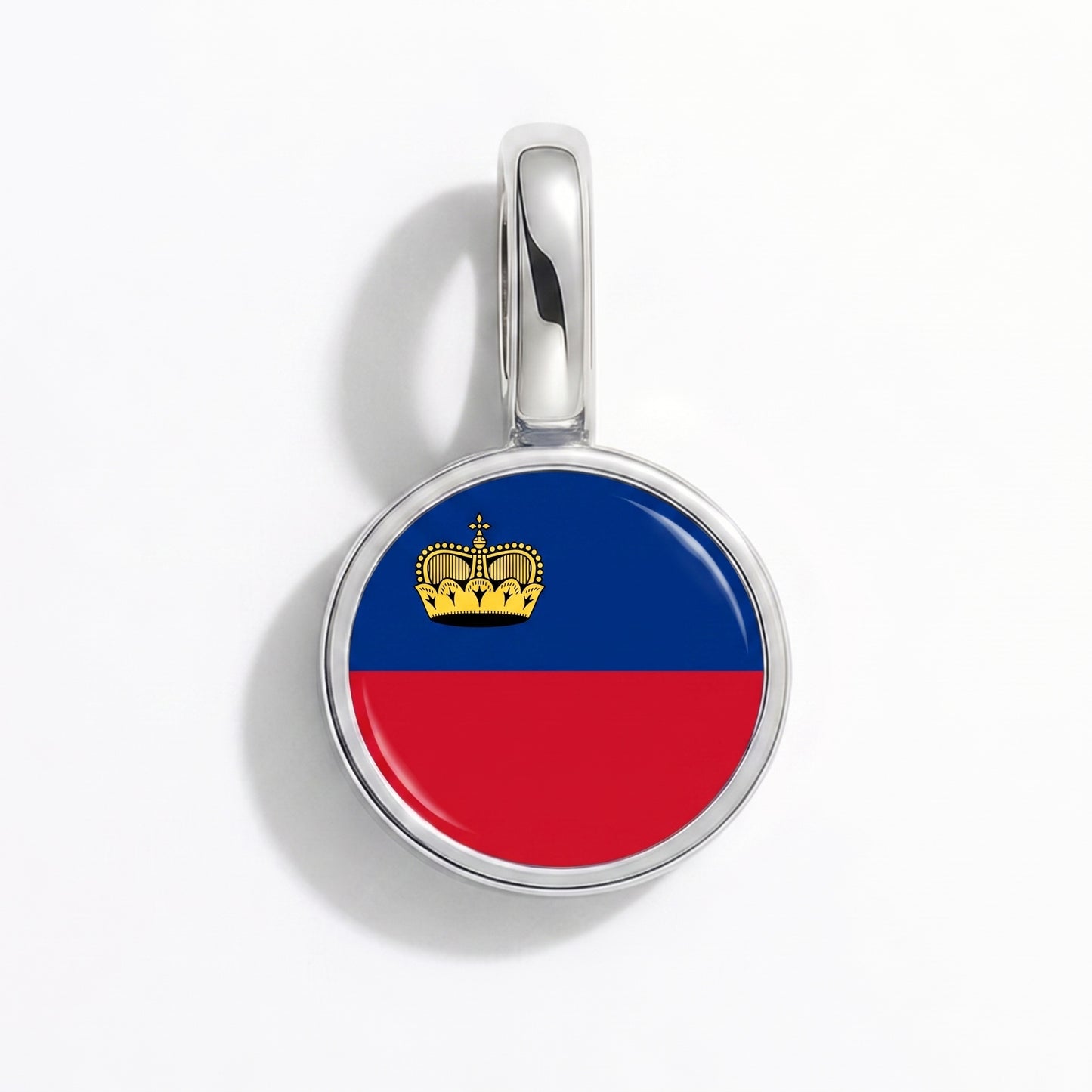 Charm bandera Liechtenstein – redonda plata