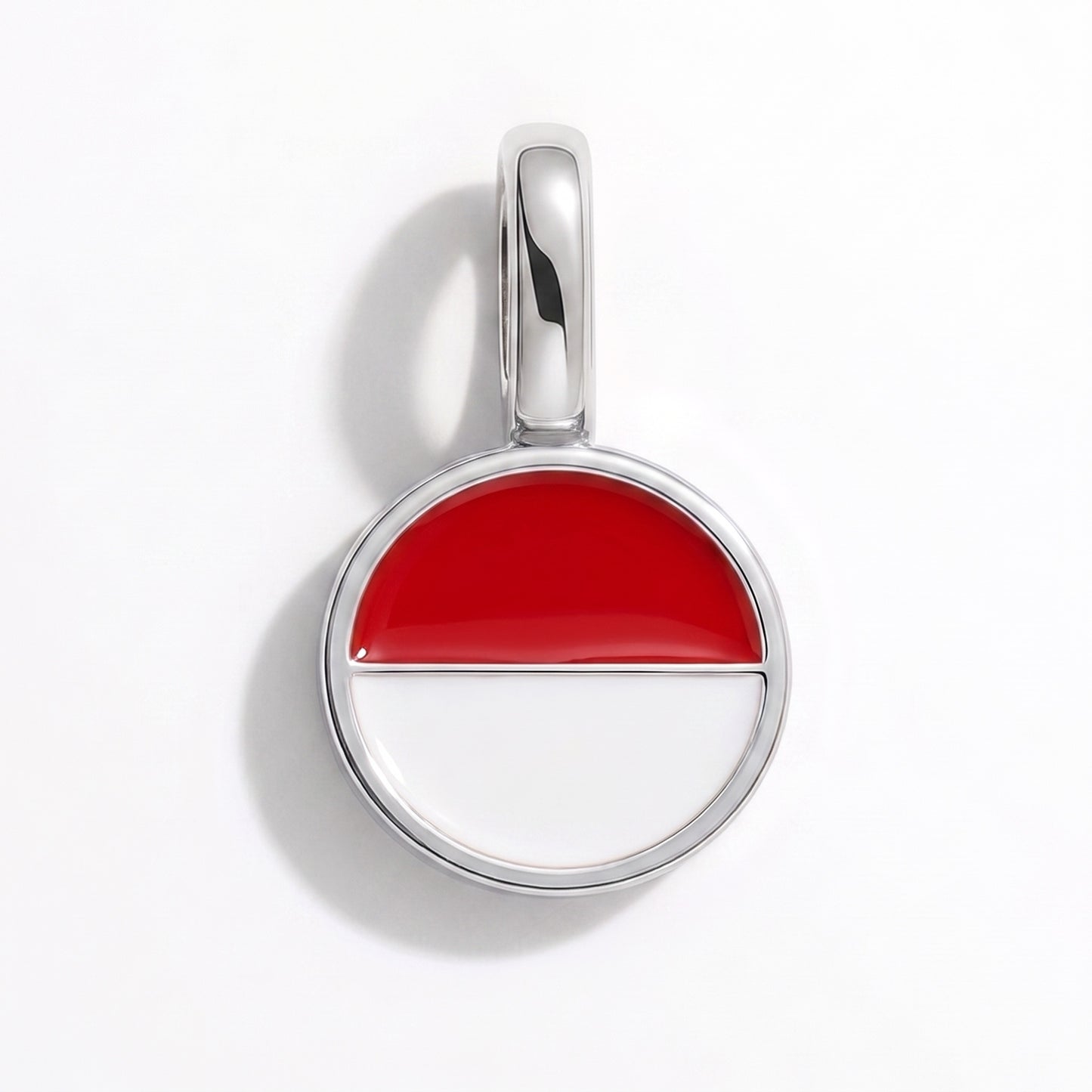 Charm bandera Mónaco – redonda plata