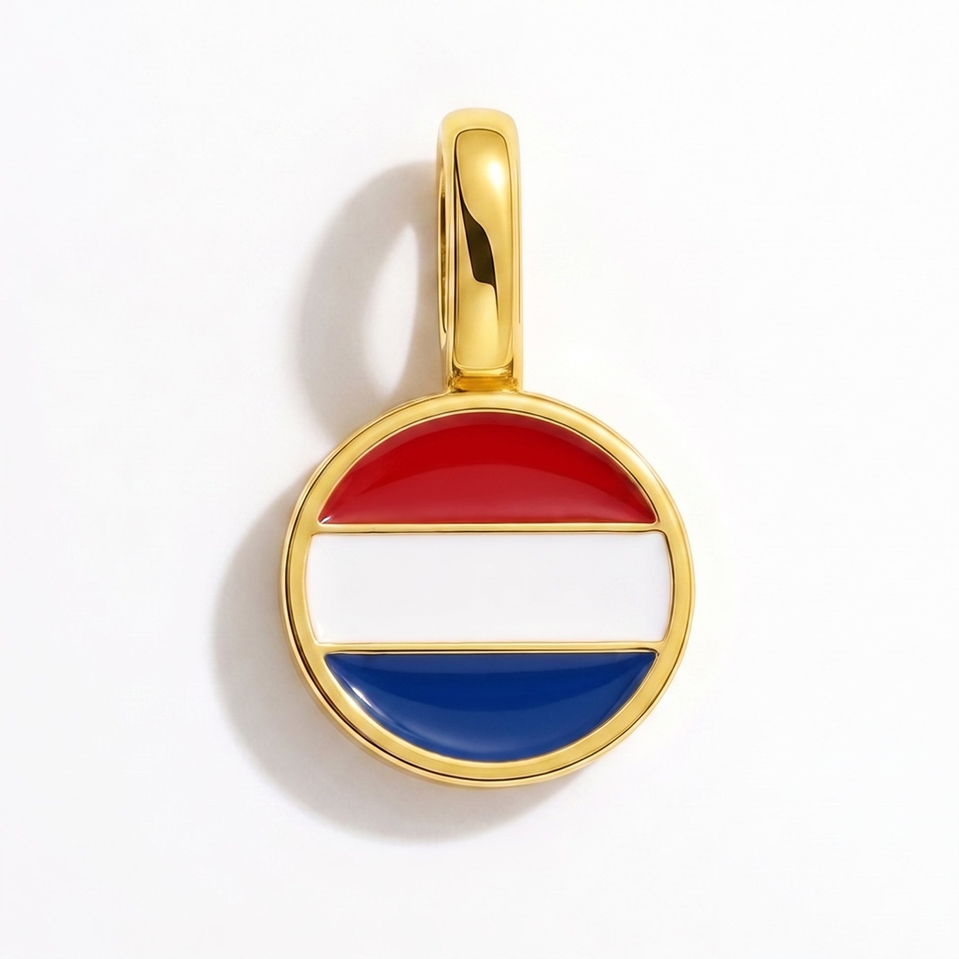 Charm bandera Países Bajos – redonda oro