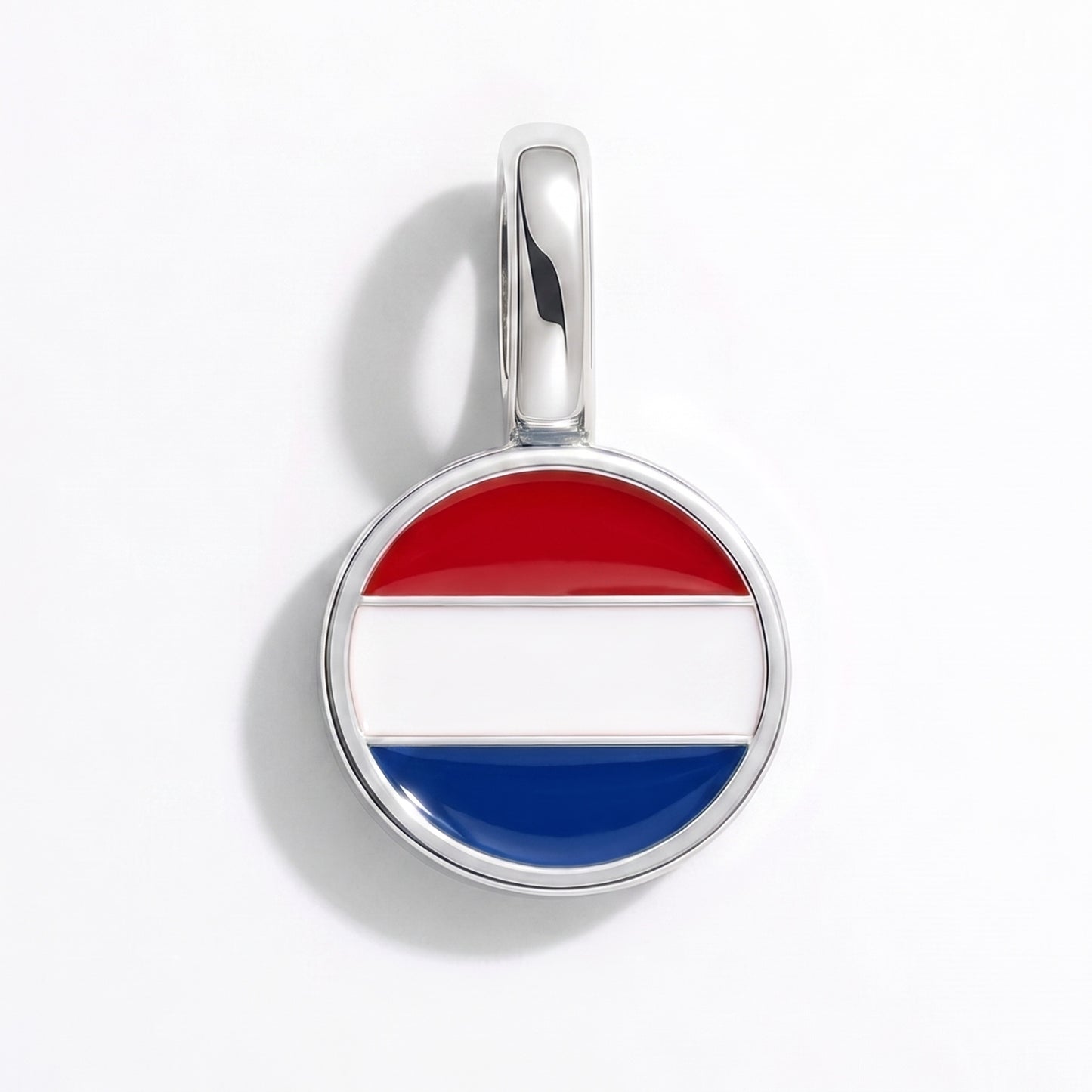 Charm bandera Países Bajos – redonda plata