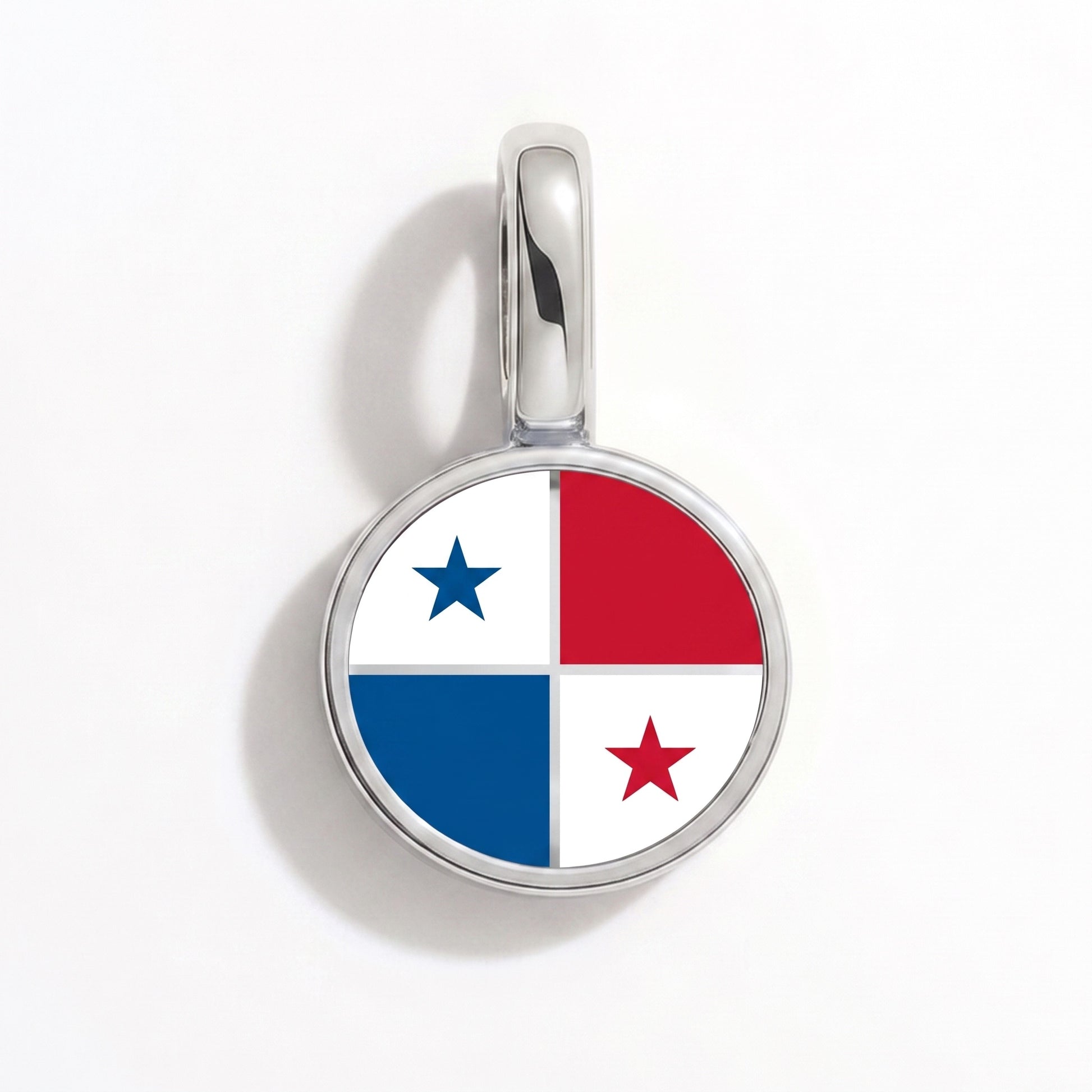 Charm bandera Panamá – redonda plata