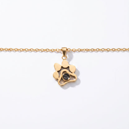 Collar personalizado con huella y foto