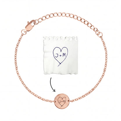 Pulsera personalizada con tu propia escritura/dibujo.