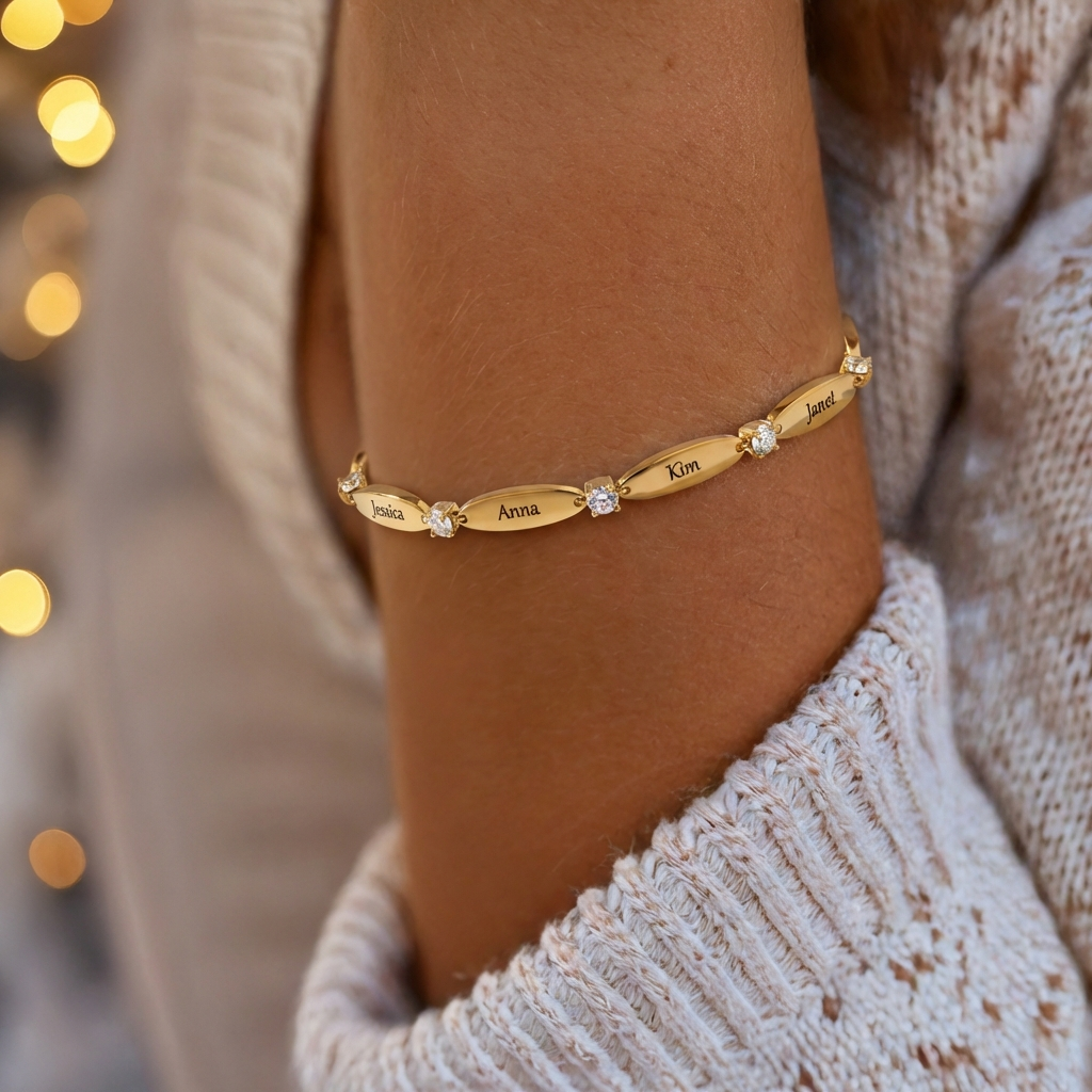 Pulsera personalizada con grabado