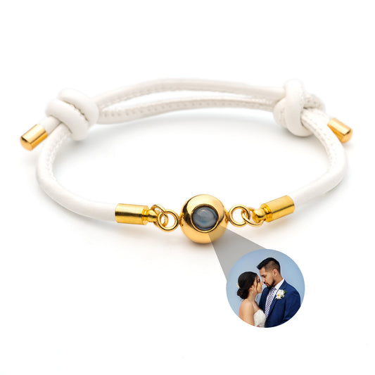 Pulsera con foto personalizada - Cuero