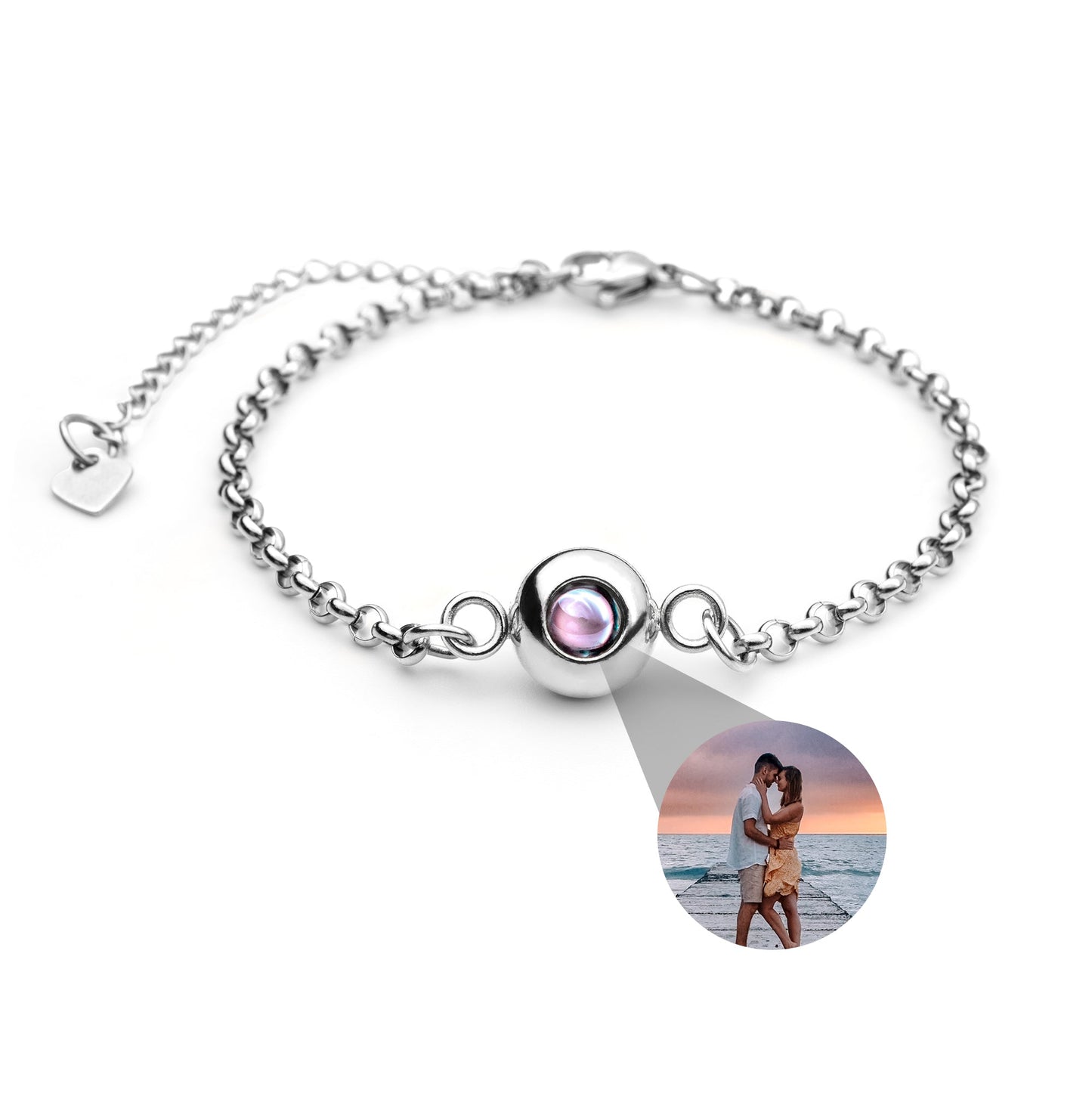 Pulsera con foto personalizada - Cadena Rolo