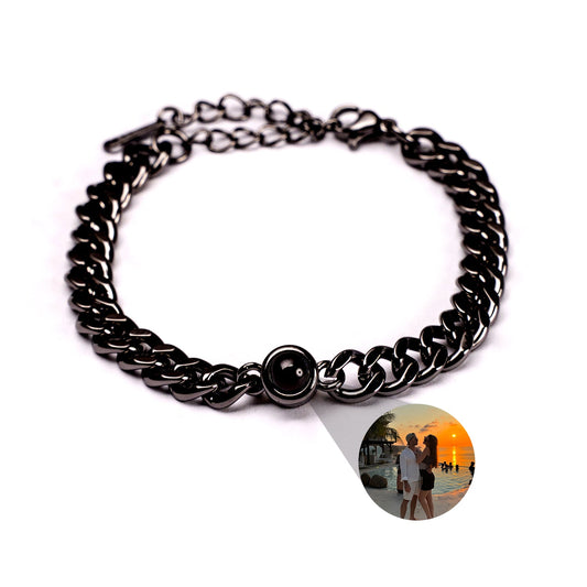 Pulsera con foto personalizada - Cadena Cubana