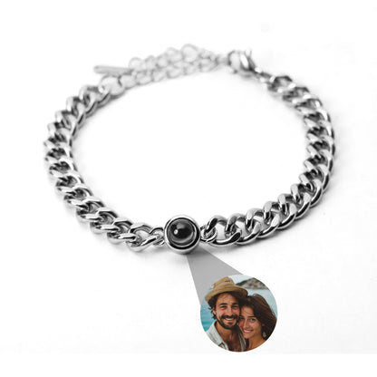 Pulsera con foto personalizada - Cadena Cubana