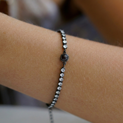 Pulsera con foto personalizada – Tennis Zirconia
