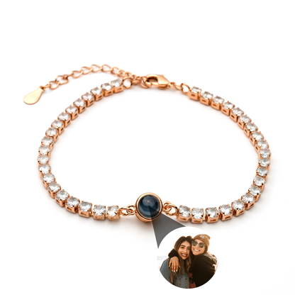 Pulsera con foto personalizada – Tennis Zirconia