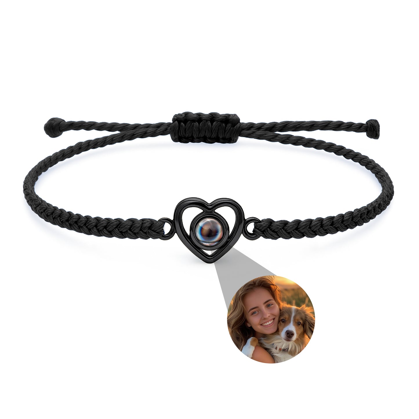 Pulsera con foto personalizada - Corazón