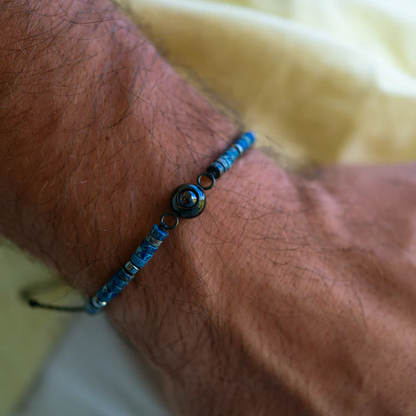 Pulsera con foto personalizada - Piedra Preciosa Heishi