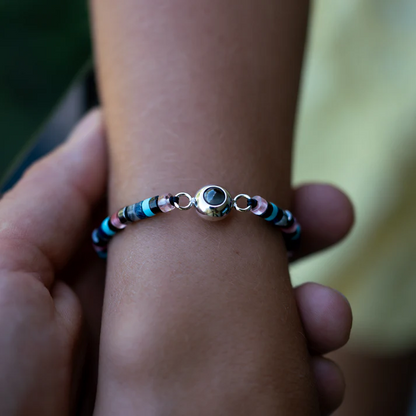 Pulsera con foto personalizada - Piedra Preciosa Heishi