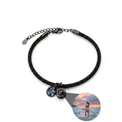 Pulsera con foto personalizada - Essence Piedra de nacimiento