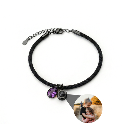 Pulsera con foto personalizada - Essence Piedra de nacimiento