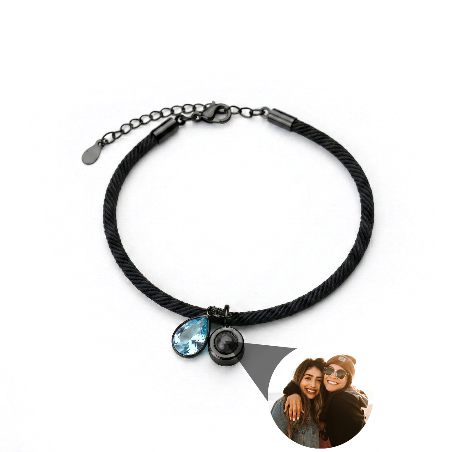 Pulsera con foto personalizada - Essence Piedra de nacimiento