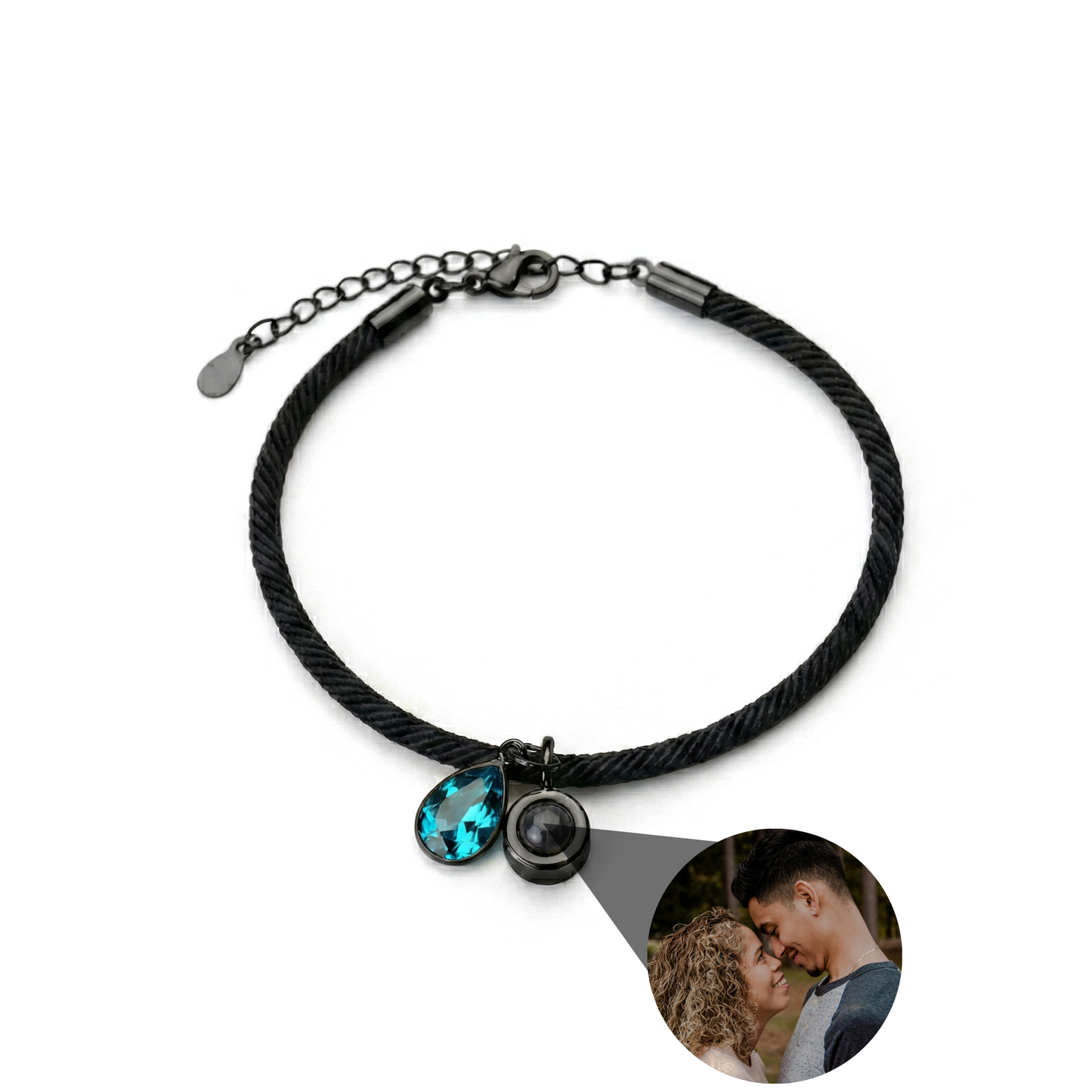 Pulsera con foto personalizada - Essence Piedra de nacimiento