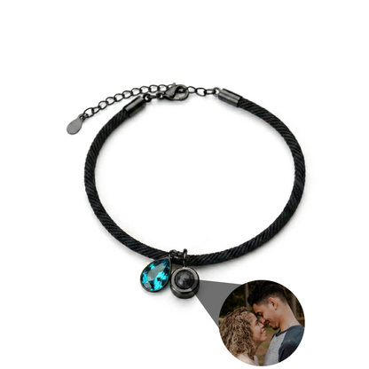 Pulsera con foto personalizada - Essence Piedra de nacimiento
