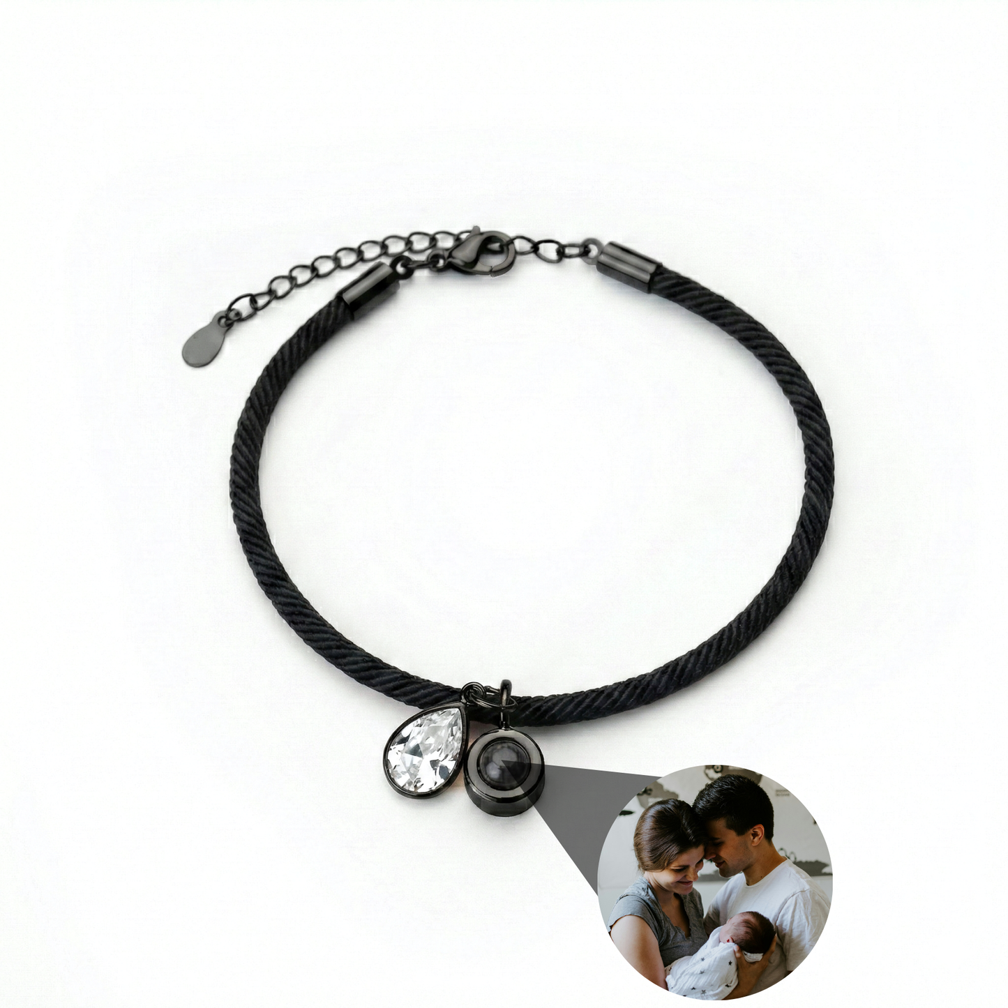 Pulsera con foto personalizada - Essence Piedra de nacimiento