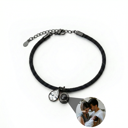 Pulsera con foto personalizada - Essence Piedra de nacimiento