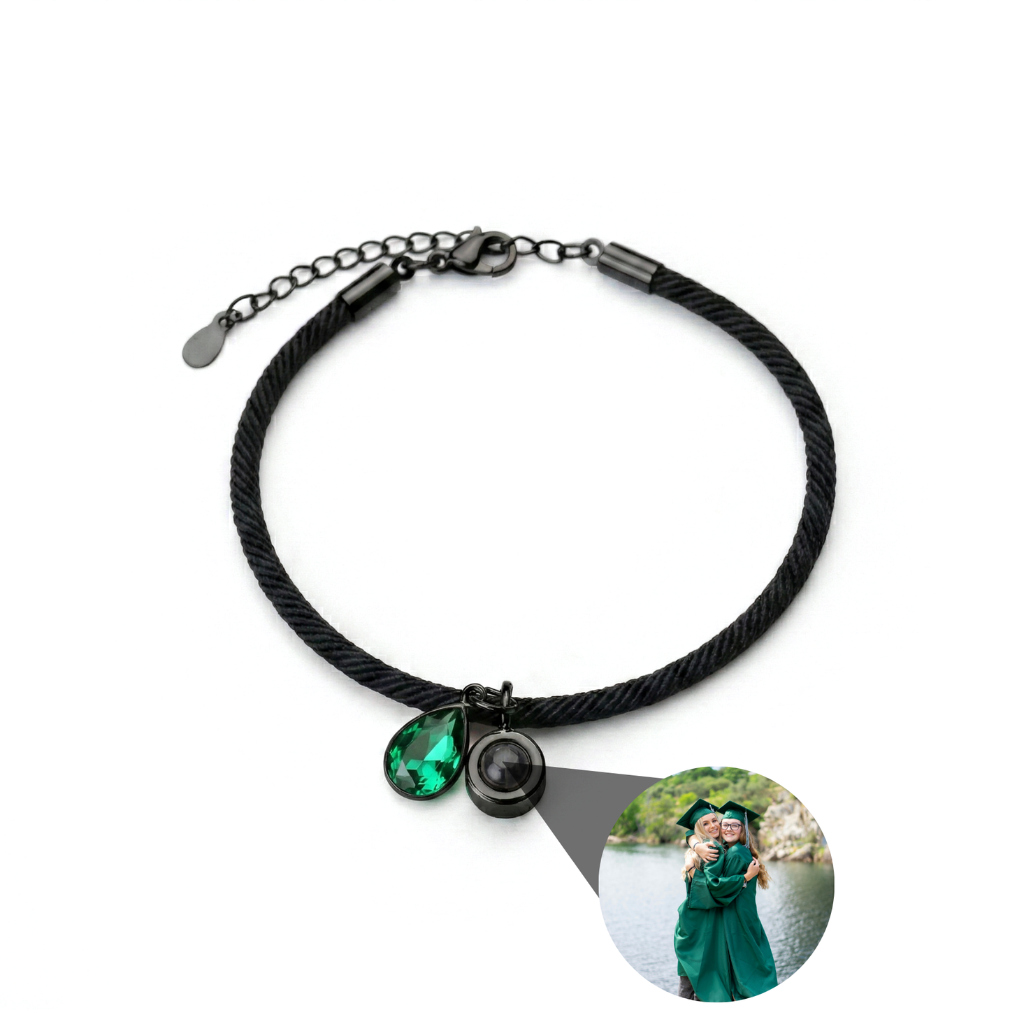 Pulsera con foto personalizada - Essence Piedra de nacimiento
