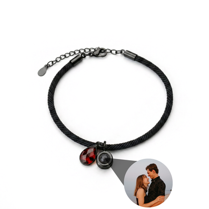 Pulsera con foto personalizada - Essence Piedra de nacimiento