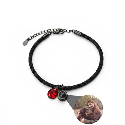 Pulsera con foto personalizada - Essence Piedra de nacimiento