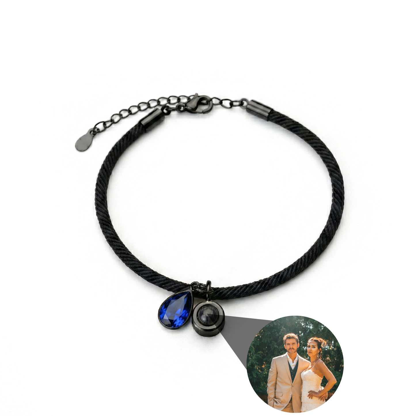 Pulsera con foto personalizada - Essence Piedra de nacimiento