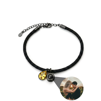 Pulsera con foto personalizada - Essence Piedra de nacimiento