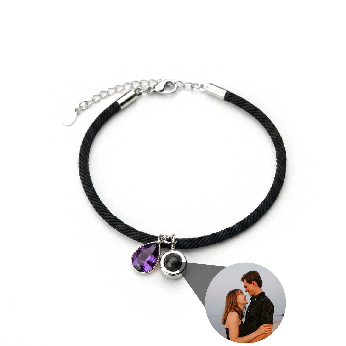 Pulsera con foto personalizada - Essence Piedra de nacimiento