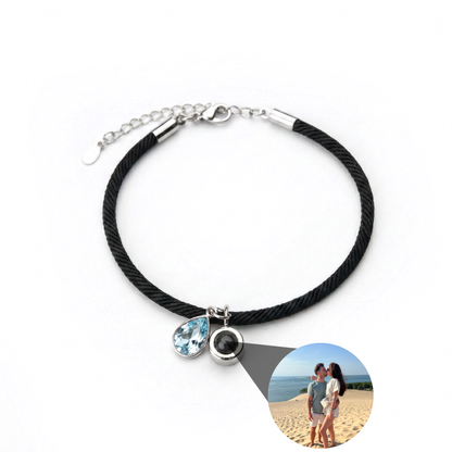 Pulsera con foto personalizada - Essence Piedra de nacimiento