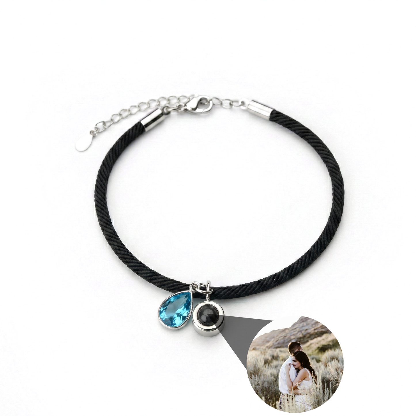 Pulsera con foto personalizada - Essence Piedra de nacimiento