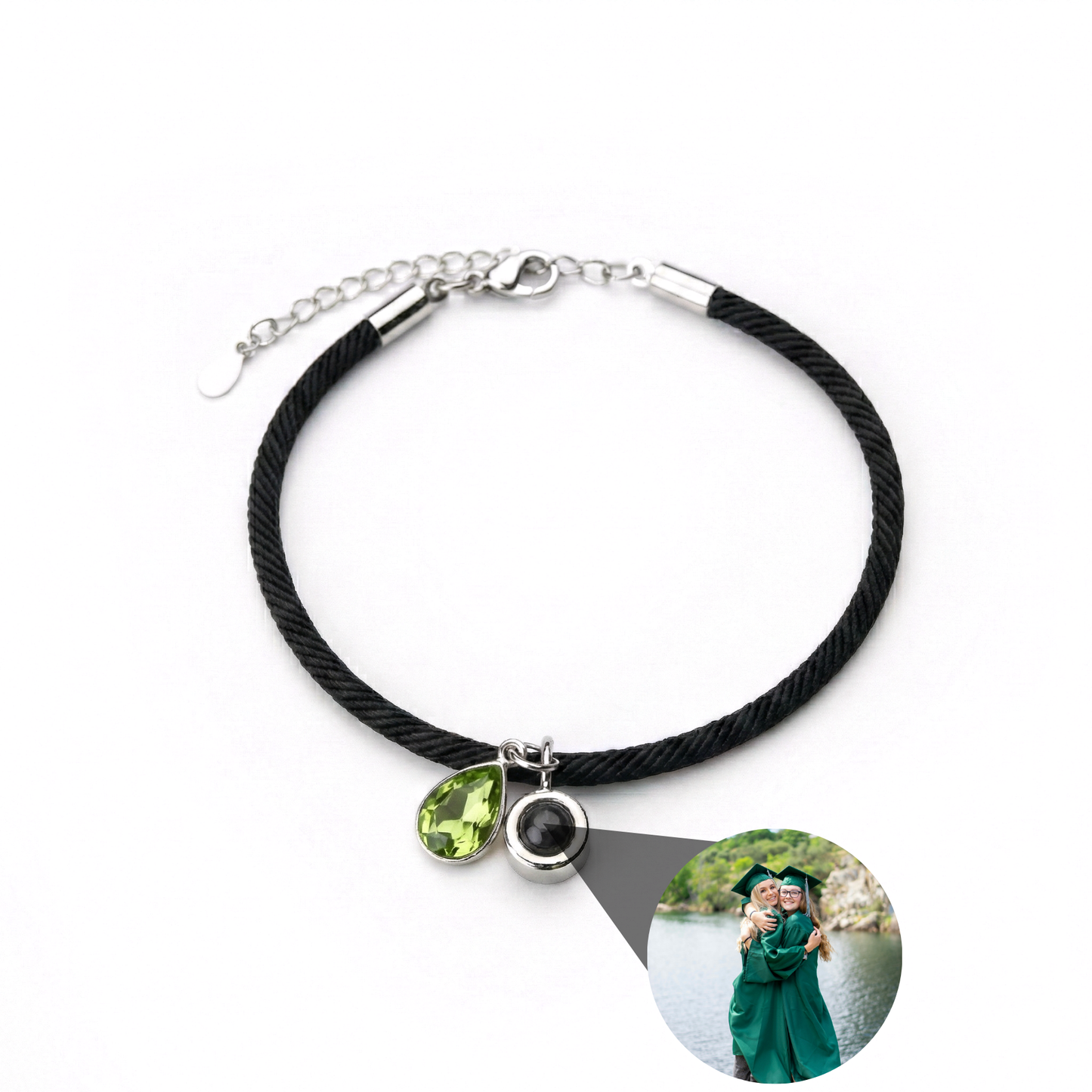 Pulsera con foto personalizada - Essence Piedra de nacimiento